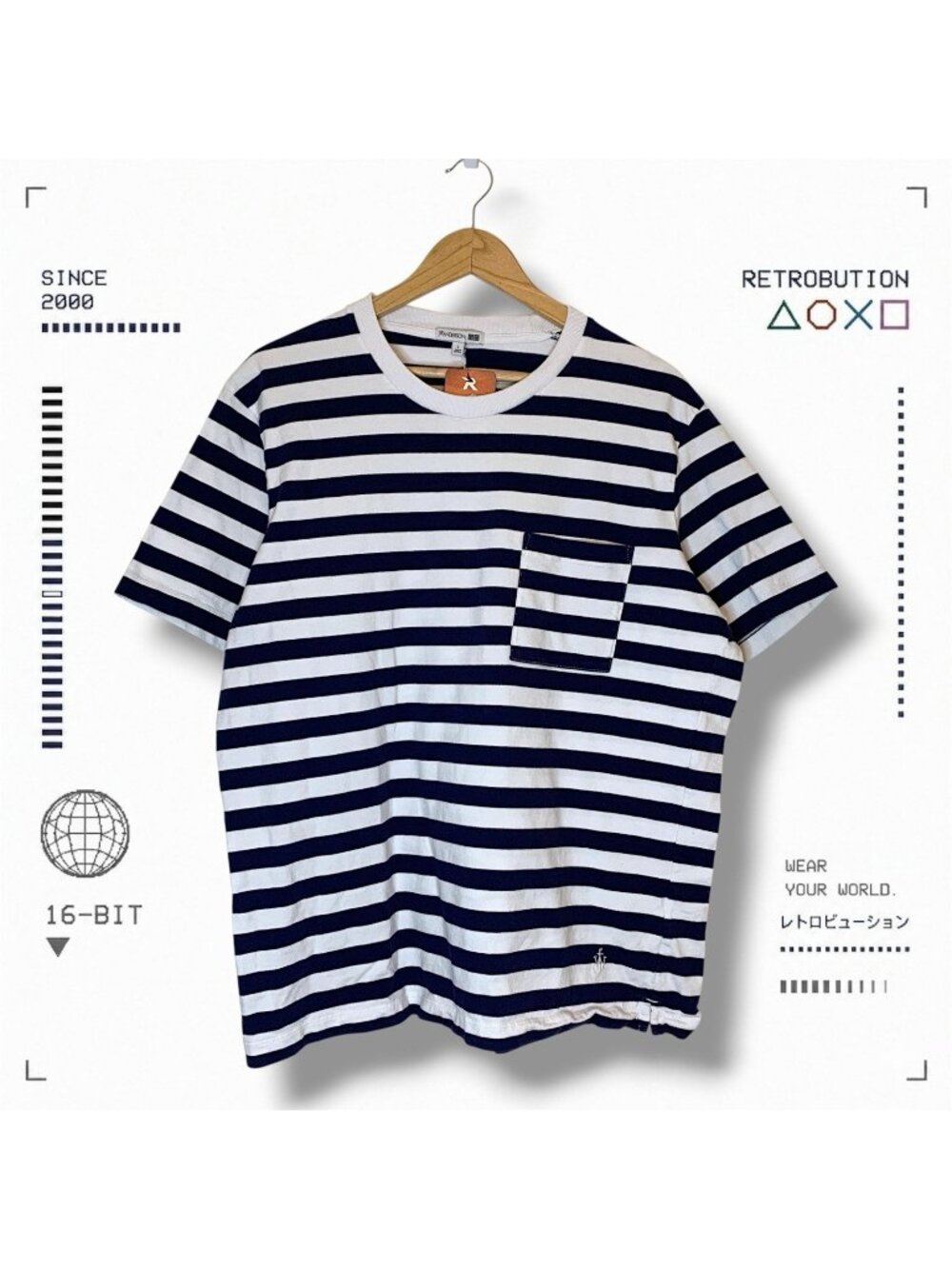 JW Anderson X Uniqlo Striped Shirt White Size L